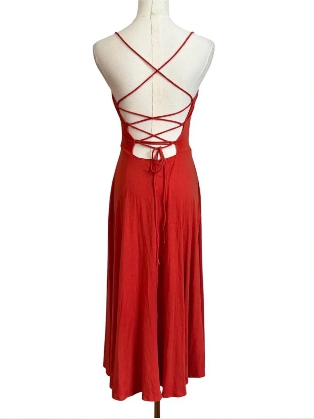 Reformation Strappy Back Midi Dress